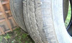 All season tires P265/65R17 with aroung 50% tread on them no plugs or holes $50