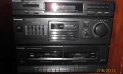 Panasonic Compact Audio System - older model - $10.00 goes with Panasonic Turntable System - $15.00 - OR $20.00 for both.
Also have Panasonic Compact Disc Player - $15.00
JVC Video Cassette Recorder - $10.00