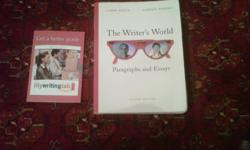 THE WRITERS WORLD 
PARAGRAPHS & ESSAYS
(2ND EDITION)
 
I used this book for English class for only one semester. It is in very condition, almost like new. There is also a CD-ROM with study guides available with the book. The retail listing price for this