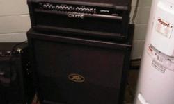 Peavey Windsor 4X12 Slant Cab. Excellent condition, used once. The cab is not geared for metal. It is more of a blues, classic rock, rock cabinet. It has a 200W Output, Impedence is 16 ohms, 4 12" Supreme XL Speakers and the front grille can be unsnapped