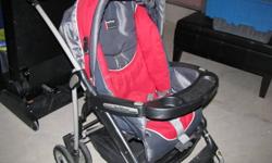 Peg Perego Atlantico Stroller
Excellent condition
Red and charcoal gray in colour
Accomodates the primo viaggio car seat
5 point seat belt
seat reclines
Canopy comes all the way down
Canopy has a see through section so you can see your child
Large storage