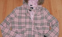 Pink plaid jacket size XS ? good condition, smoke free environment.
 
Thanks for looking and please see my other ads