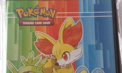 Brand new in package. Pokemon 4 pocket portfolio. Holds 40 cards single loaded and 80 cards double loaded. Pick up in Orleans. Price firm.