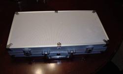 Looking to sell this never used poker set in it's metal briefcase.  Asking $10 or best offer.