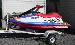 Looking for a fast machine? This is it! This is a 1996 watercraft by Polaris model number SLX 780 with 90+ hp. It is in excellent running condition. It has digital gauges, electric trim. Engine was professionally rebuilt in 2013 and we have used it