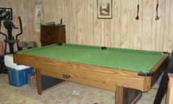Looking to have an old pool table and ping pong table top removed from basement.
 
Willing to take offers.  Offer must include to remove table from current location.
 
Comes with pool balls, ping pong net and paddles.