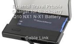 Portable External Battery Charger for Blackberry Q10 N-X1 NX1
This portable Battery Charger for your BlackBerry Q10 charges your device and an extra battery at the same time. Plug your BlackBerry Q10 in to the battery charger - and insert a BlackBerry