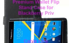 Premium Wallet Leather Flip Stand Case for Blackberry Priv
-High Quality and Durable, Book/wallet type design
-Innovative Hard body offer's excellent protection
-New Rubberized hard plastic inside, more durable and smooth
-Easy to Install and Remove