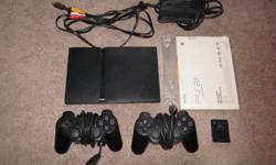 I have the slim PS2 for sale with 2 controllers all wires and even original manual as well as an 8 MB memory card and everything is included!
Also 6 games: Max Payne, Black, Need For Speed Carbon Collectors Edition, Midnight Club 3 Dub Edition Remix, Need