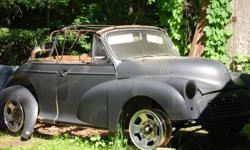 1960 Morris Minor,with ownership & parts catalogue.Morris Minor body sitting on a Nissan truck frame. The frame has been shortened to line up with wheel base,to fit body.The running gear is a GM 3.8-V6 with matching transmission & rear end This is a great