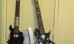 I have the game in great shape, both recvers that plug into the playstation and both guitars. I would like $45.00 obo.