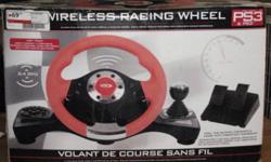 I have a PS3 Wireless  Racing Wheel for sale that was only used once. It is in brand new condition. Reason for selling is that he was used to using the controller and just didn't use this wheel. Would be a great item to put away for someone for Christmas