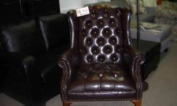 Queen Anne chair and ottoman
Brown leatherette Queen Anne Wing Back Chair
with Ottoman, nice deep tufting, cherry legs.
$499.95
SIDNEY BUY & SELL
your furniture, mattress and more store
We are Buying and Selling.
New and Used.
Come SEE. 9818 Fourth St.