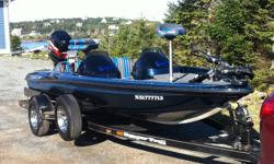 FOR SALE Dual Console 1998 RANGER R73 Bass Boat with Matching Ranger Trailer.  This boat rides like a dream and is the perfect boat for our NS lakes.  I am only selling because I have upgraded.
115 HP Mercury Motor maintained by Hanley Marine
Hot Foot