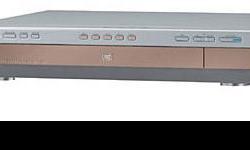 5 Disc DVD / CD Changer / Player
Plays DVD / CD/ CD-R / CD-RW / VCD / DVD+RW / MP3 / WMA
Digital Photoview
Optical and Digital Coaxial Outputs
S-Video and Component Video Outputs
4.5 foot power cord
Silver front bezel is missing. Sorry, no remote control,