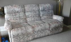 Macthing sofa and loveseat, both recline, neutral color, clean, good condition.  Need this sold as new couch coming soon.