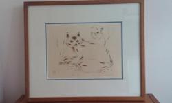 Original lithograph by Eddy Cobiness " Red Fox "
Limited Edition 206/400
Excellent condition.