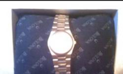 Brand new, worn once
Silver/gold detail
Still in box & have warranty papers
Water Resistant
Day of the month indicator on face of watch
New batteries
Selling as I do not wear it. Retails at $295!! ..
Just in time for Christmas for that special lady!
