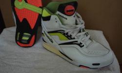 Selling a pair of Reebok Pump Twilight Zone Shoes, Size 12. Shoes are in excellent condition, never worn outside. Been in a box for about 19 years.
 
Great collectors item.
 
$75.00 firm