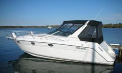 This is a well cared for 32 ft 1990 Regal 320 Commodore with 11 ft beam.  This is a freshwater only boat, originally sold by Regal dealer in Ontario and has been well maintained.  Perfect for a family or a couple, this boat cruises at 26 kts and has a top