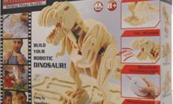 RobotimeÂ® Remote controlled Robotic 3D-puzzle Wooden DinosaursBuild your own T-Rex and watch it come to life!
Children enjoy the activity of assembly and of course playing with all the various dinosaurs we have!
T-Rex, Triceratops, Stegosaurus, Wooly