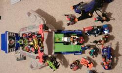 I have 18 rescue heroes figures and 15 additional accessories. It also comes with the Hyper Jet Head Quarters. i am also taking offers. you can also reach me on my cell after 4:00 pm till 9:00 pm and the # is 403-593-4442