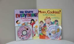 Titles
* We Share Everything
* Mmm Cookies
Energetically read by Robert Munsch
Printed in Canada.
Like new.