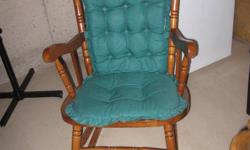 WOODEN ROCKING CHAIR
WITH PADDING
GREAT CONDITION
 $40