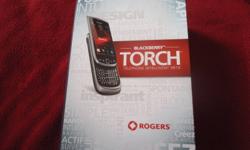 lightly used blackberry torch 9800 in good condition. Works perfect and comes in box with everything new in box, including charger, headset, book, data cable. text or call 705 341 5363 or email mailto:joyful@rogers.blackberry.net . can be dropped off in