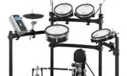 The Roland TD9 SX V-Tour Electronic Drum Set is state-of-the-art. This mid-level set is perfect for drummers of all levels who are in need of a quality kit with an acoustic feel..
It doesn?t matter if you use the kit for studio, touring, or just simply