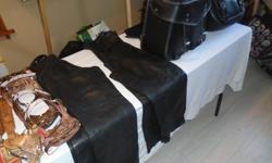 2 pairs of leather chaps,his n hers,50$ a pair,,,,,
single saddlebag 25$,,,if u can see this ad,YES,available,,,,,,
click on (VIEW SELLERS LIST) to see more quality stuff