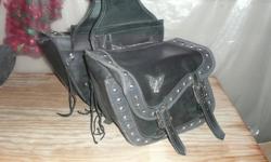 Motercycle saddle bags in fair condition. $30.00