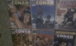 I have ten different Conan comics available. Marvel, large format editions. All are in good to excellent condition. Issues are:
Savage Sword of Conan #82, 84, 89, 96,97, 106, 114, 115, 130
and Conan Saga #45
Asking $7 each or take all 10 for $50
