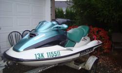 its a seadoo 2001 gtx rfi..with low hours 119 hrs,its in excellent condition comes with ez loader trailer and cover..call bill at 604 588-5323 or cell at 604 803-2444