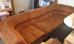 I have a nice brown, 3pc sectional sofa in good condition. The 3 pieces can be arranged in any orientation you like.