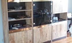 2 section wall unit. Left hand unit already sold. Other 2 pieces in excellent condition. $150 for both or $80 per unit.