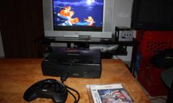 Up for sale is a Sega Saturn console complete with hook ups, controller and one game - Street Fighter Alpha: Warriors' Dreams.
The system works great, is in good condition and is very clean. The controllers works perfect. The game works perfect as well.