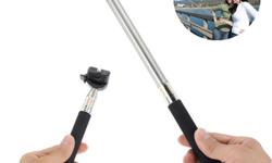 Selfie Stick Monopod Holder Extendable Handheld for GoPro Camera
- Made of high quality aluminum and rubber.
- Monopod extendable range: 18-104 cm.
- Fully adjustable to any angles you want, help recording more unique views.
- Wrist strap design provides