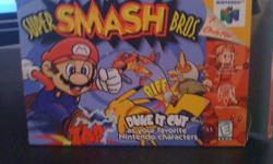 up for sale is a Very good condition super smash bros box and manual and the game is in mint condition it is really hard to find this with the box and manual in this condition and what makes it even better is if u pick up you can get it for 35$ what a