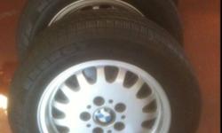 BMW 15x7 rims 5x120 bolt circle fits just about all BMW models, tires have quite a bit of tread left, just replaced all valve stems and rebalanced ready to go both tires and rims in good shape, may separate $250 for the set
This ad was posted with the