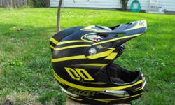 Black and Yellow Shot Helmet for Sale. Snell Approved 05. Never Crashed. Good Helmet.
 
Size Adult Small. Matt finish on helmet.
 
Email to view.
 
Inside padding in great shape.
 
Asking $20
 
Located in Leamington