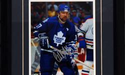 I am selling a professionally framed 8x10 photo that has been autographed by Wendel Clark of the Toronto Maple Leafs.
 
This item comes with a Certificate of Authenticity.
 
We have two different Wendel Clark signed photos available.
 
Please see our