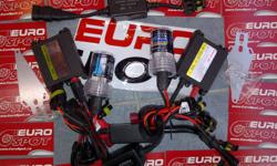 In-Stock Ready for pickup anytime
$55 HID Kits are available again @ EuroSpot
6 Months IN-Store Warranty
We have all bulb Sizes for all cars including Japanese, American and Euros
$55 Kit includes
2 Bulbs
2 Slim Digital Ballasts
Mounting hardware
Plug and
