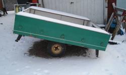 VERY LIGHT TRAILER EASY TO PULL NEEDS LIGHTS AND TLC.  no owenership