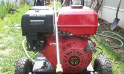 Preasure Washer - Commercial Size - 9 hp  -  Trade for small Generator, for camping and or small trailer - licensed, large enough, to carry, an ATV, but small enough, for the ATV to pull it, off road. you could purchase, for $750.