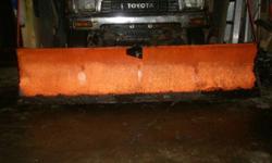 Proshovel snow plow 6ft 10in wide with electric winch to adjust up and down and manual swivel adjustment. Includes wiring and bracket to mount on Toyota Pick Up or 4 Runner But could be modified to suit other trucks or SUVs. $400 O.B.O