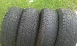i have a set of four snow tires
 
arctic claw winter xsi tires
 
great in snow and on ice
2 have 70% 2 have 50-60%
 
lots of life left
 
get them and be ready for the snow!!!
 
its on its way
 
 
180 or best offer, reasonable....