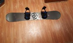 Great snowboard used twice,it is a K2 board it has Flow XT bindings and Burton boots size 10 mens