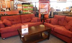 Red Sofa and love seat only $ 575.00
 
All easyhome product is previously enjoyed or otherwise stated as new.  All product is sold as is and all sales are final.