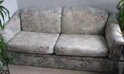 Sofa bed. The causion has a small rip.